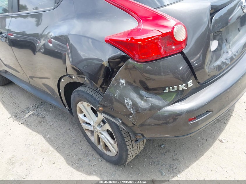 2013 Nissan Juke VIN JN8AF5MV9DT227976 IAAI salvage auction — REAR END, Clear (Massachusetts), sold $500 on 2026-07-23 (photo 6)