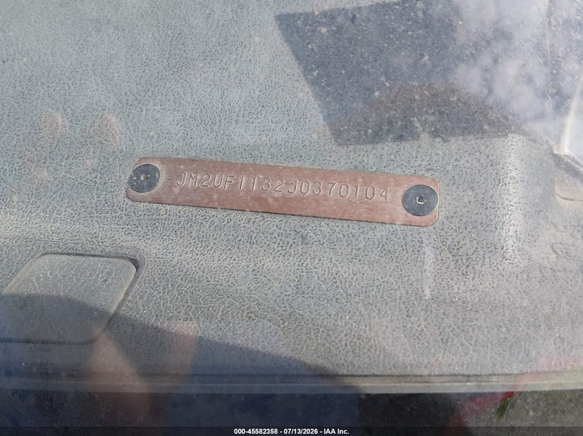 1988 Mazda B series VIN JM2UF1132J0370104 IAAI salvage auction — NORMAL WEAR, Clear, sold $175 on 2026-07-21 (photo 9)