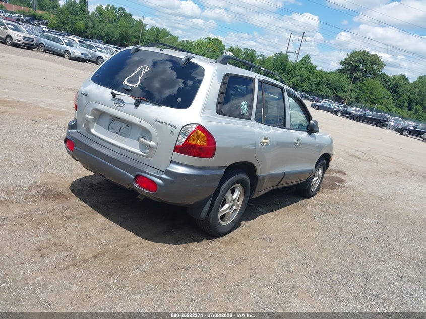 2004 Hyundai Santa fe VIN KM8SC13D64U705206 IAAI salvage auction — LEFT SIDE, Salvage (Pennsylvania), sold $425 on 2026-07-24 (photo 4)