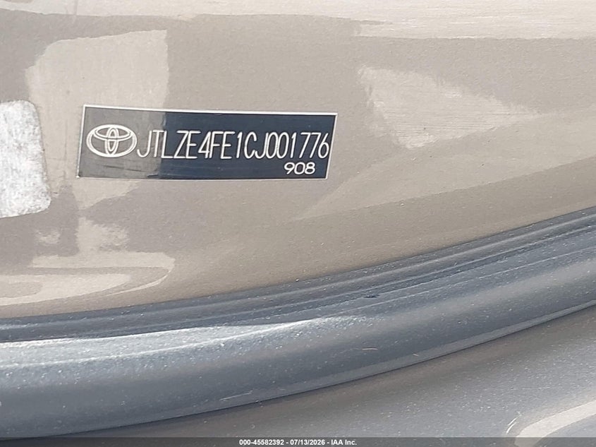 2012 Scion Xb VIN JTLZE4FE1CJ001776 IAAI salvage auction — FRONT END, Salvage Title, sold $500 on 2026-08-26 (photo 9)