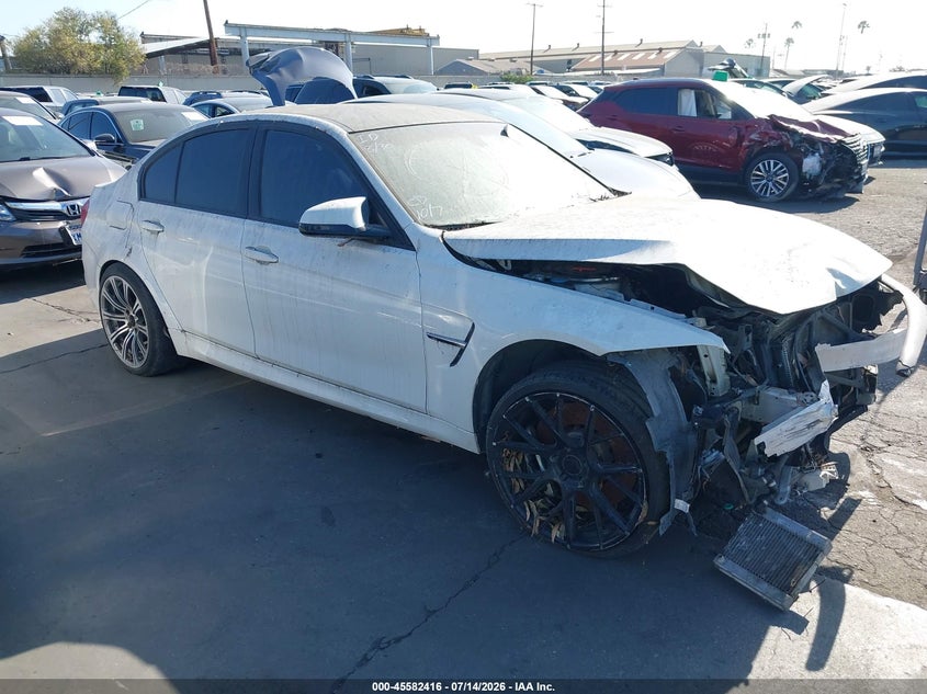 2017 BMW M3 VIN WBS8M9C38H5G85554 IAAI salvage auction — FRONT END, Salvage Certificate (California), sold $625 on 2026-07-22 (photo 1)