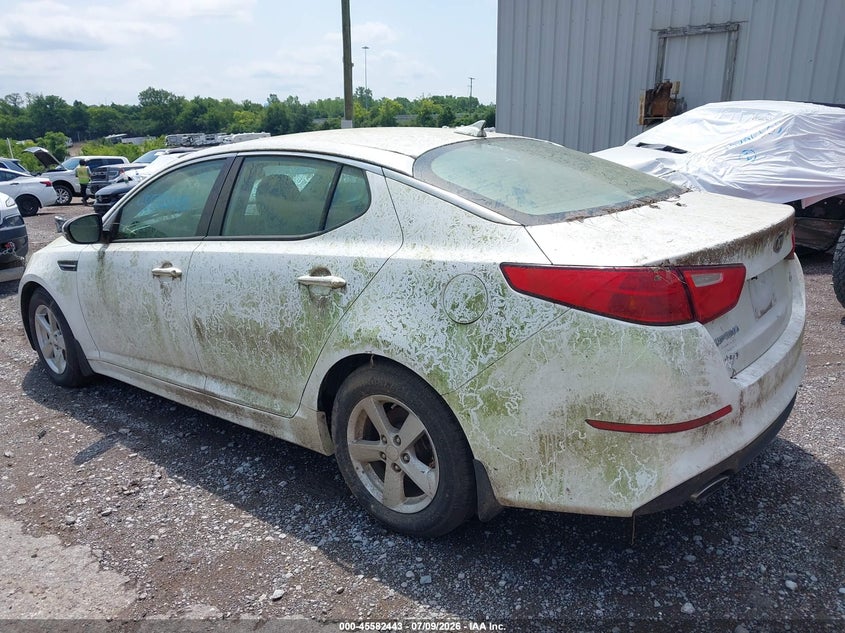 2015 Kia Optima VIN 5XXGM4A78FG478681 IAAI salvage auction — NORMAL WEAR, Clear (Tennessee), sold $1,150 on 2026-07-16 (photo 3)