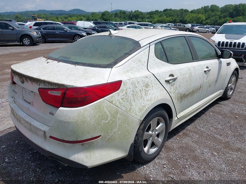 2015 Kia Optima VIN 5XXGM4A78FG478681 IAAI salvage auction — NORMAL WEAR, Clear (Tennessee), sold $1,150 on 2026-07-16 (photo 4)