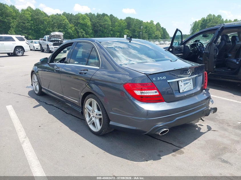 2013 Mercedes-benz C-klasse VIN WDDGF5HB9DR277866 IAAI salvage auction — RIGHT SIDE, Salvage (North Carolina), sold $1,800 on 2026-09-03 (photo 3)