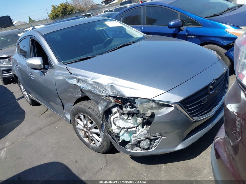 2016 Mazda 3 VIN JM1BM1M7XG1349228 IAAI salvage auction — RIGHT FRONT, Salvage Title, sold $25 on 2026-07-29 (photo 1)