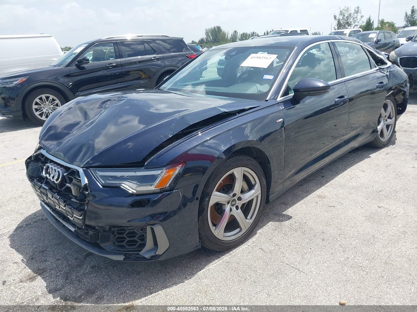 2024 Audi A6 VIN WAUL2BF24RN016369 IAAI salvage auction — FRONT & REAR, Certificate Of Destruction (Florida), sold $7,850 on 2026-07-30 (photo 2)