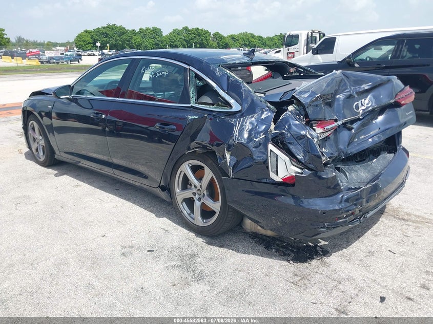 2024 Audi A6 VIN WAUL2BF24RN016369 IAAI salvage auction — FRONT & REAR, Certificate Of Destruction (Florida), sold $7,850 on 2026-07-30 (photo 3)