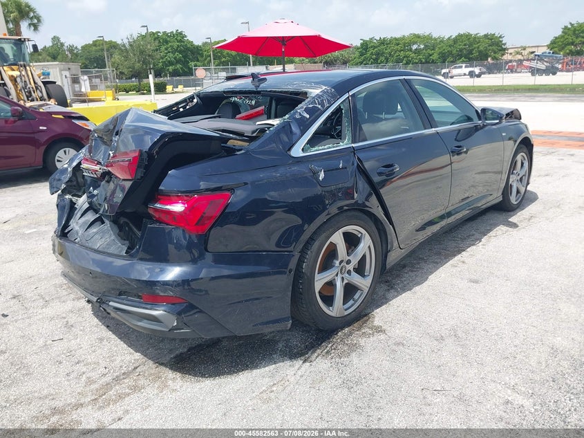 2024 Audi A6 VIN WAUL2BF24RN016369 IAAI salvage auction — FRONT & REAR, Certificate Of Destruction (Florida), sold $7,850 on 2026-07-30 (photo 4)