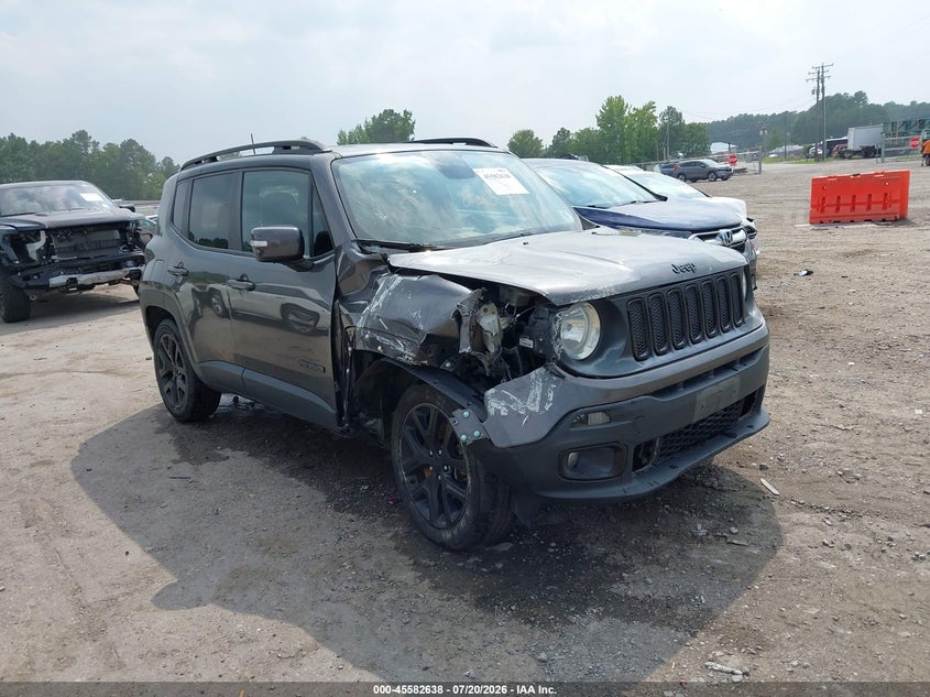 2016 Jeep Renegade VIN ZACCJBBT5GPE05434 IAAI salvage auction — RIGHT FRONT, Clear (Virginia), sold $1,350 on 2026-08-14 (photo 1)