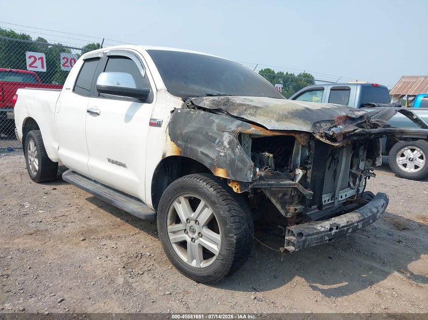 2007 Toyota Tundra VIN 5TBBV581X7S476437 IAAI salvage auction — Burn Engine, Mv-907A (New York), sold $100 on 2026-07-30 (photo 1)