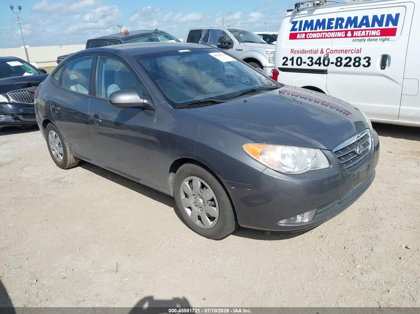 2008 Hyundai Elantra VIN KMHDU46D88U557861 IAAI salvage auction — NORMAL WEAR, Original (Texas), sold $800 on 2026-07-20 (photo 1)