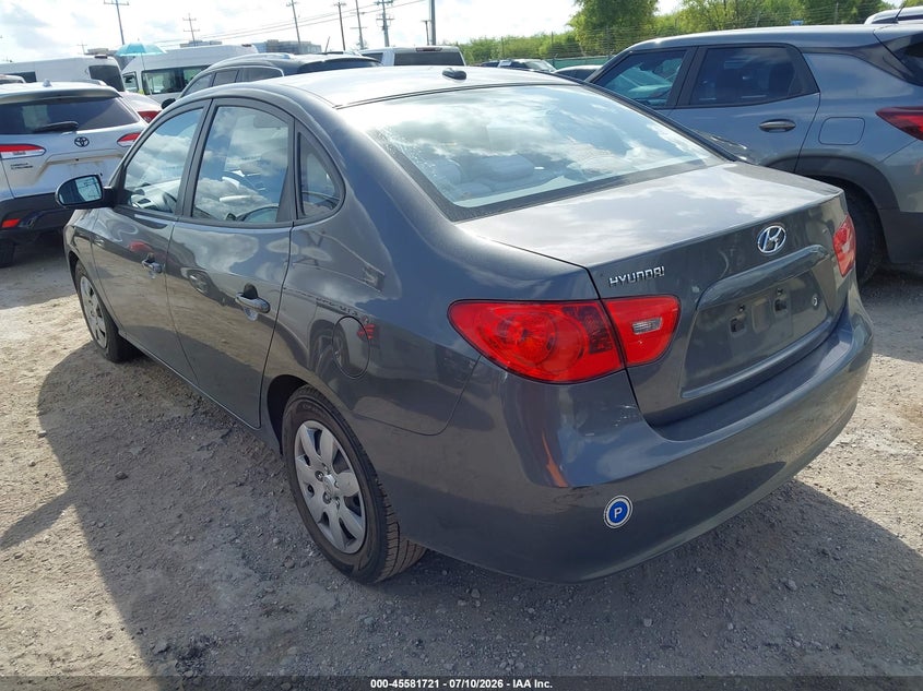 2008 Hyundai Elantra VIN KMHDU46D88U557861 IAAI salvage auction — NORMAL WEAR, Original (Texas), sold $800 on 2026-07-20 (photo 3)