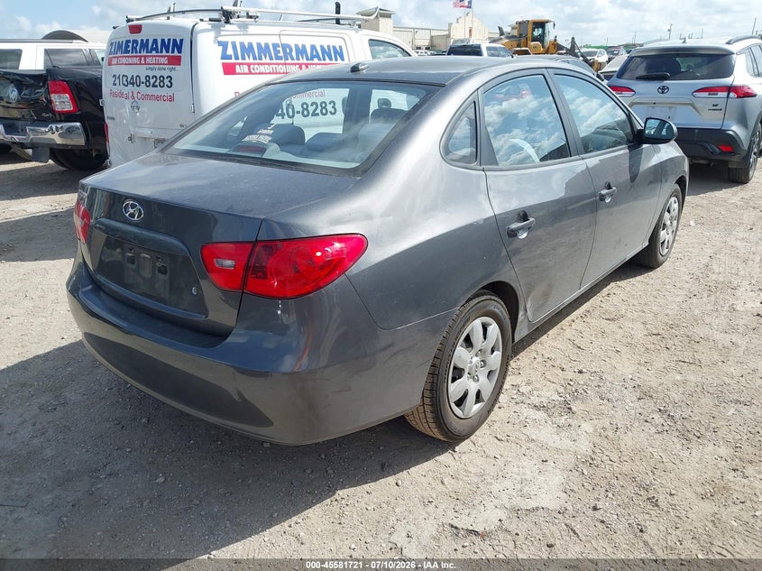 2008 Hyundai Elantra VIN KMHDU46D88U557861 IAAI salvage auction — NORMAL WEAR, Original (Texas), sold $800 on 2026-07-20 (photo 4)