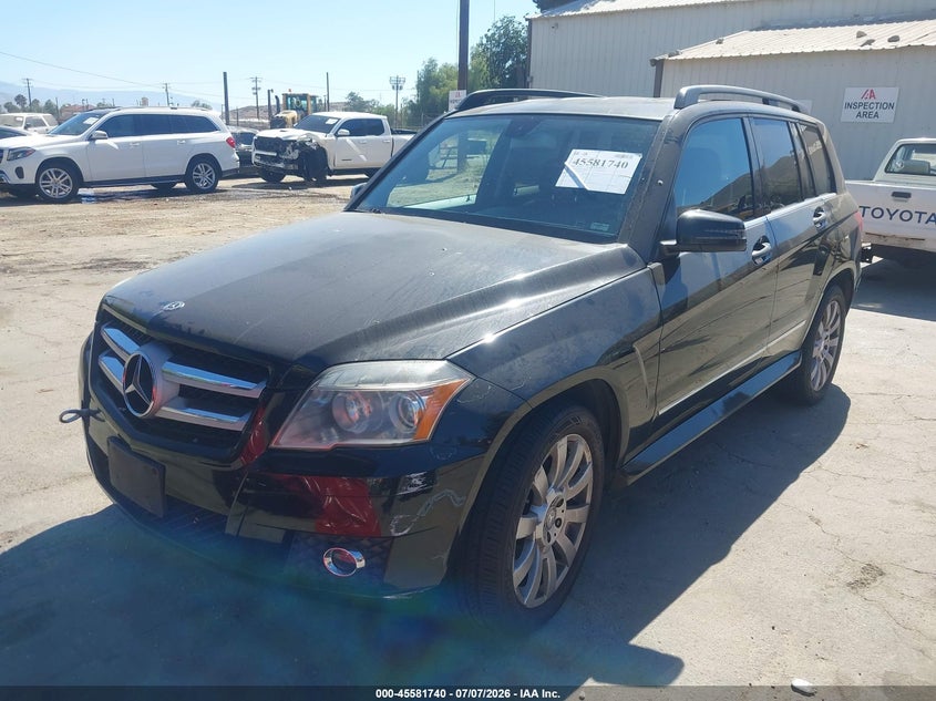 2010 Mercedes-benz Glk-class VIN WDCGG5GBXAF439827 IAAI salvage auction — NORMAL WEAR, Clear - Dealer Only (California), sold $575 on 2026-07-28 (photo 2)