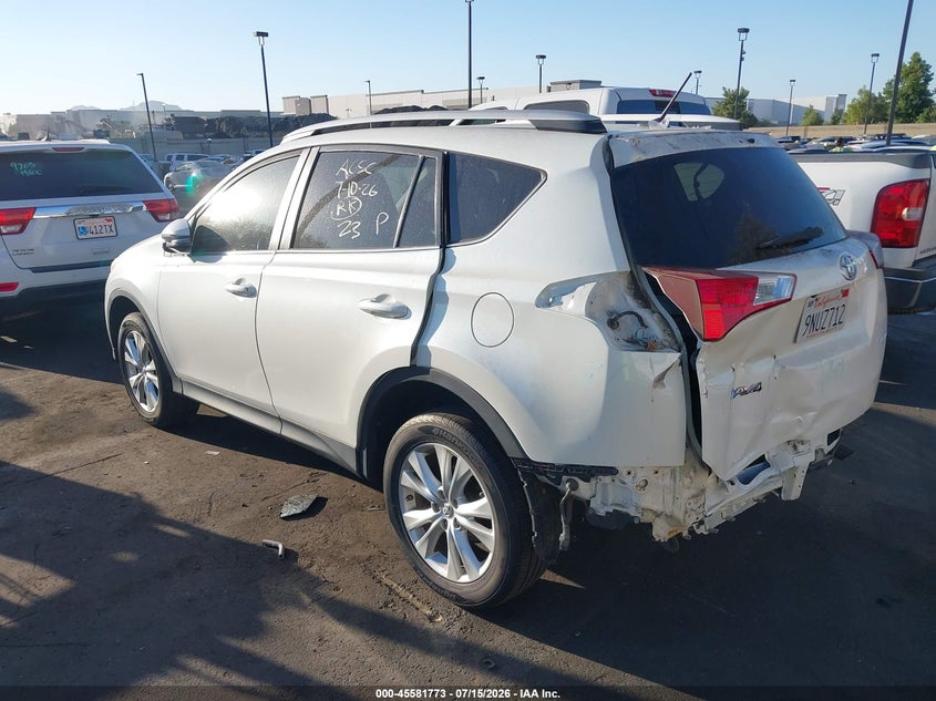 2013 Toyota Rav 4 VIN 2T3YFREV3DW031643 IAAI salvage auction — REAR END, Salvage Certificate (California), sold $2,700 on 2026-07-26 (photo 3)