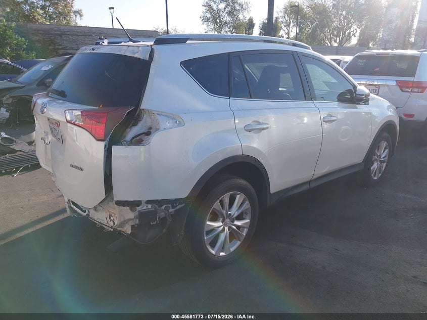 2013 Toyota Rav 4 VIN 2T3YFREV3DW031643 IAAI salvage auction — REAR END, Salvage Certificate (California), sold $2,700 on 2026-07-26 (photo 4)