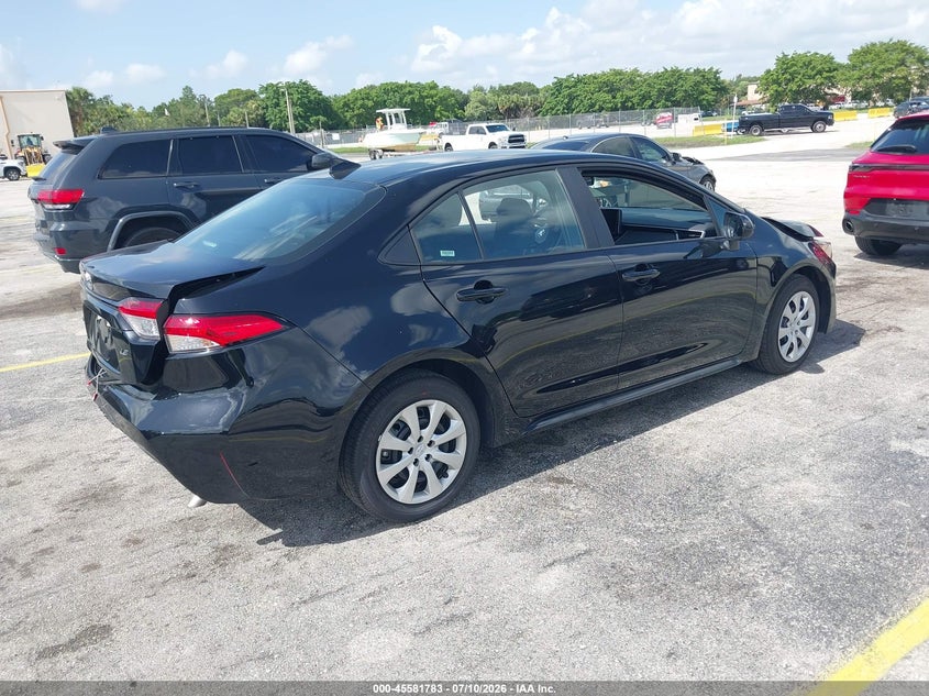 2026 Toyota Corolla VIN 5YFB4MDE0TP412262 IAAI salvage auction — FRONT & REAR, Clear (Florida), sold $25 on 2026-07-22 (photo 4)