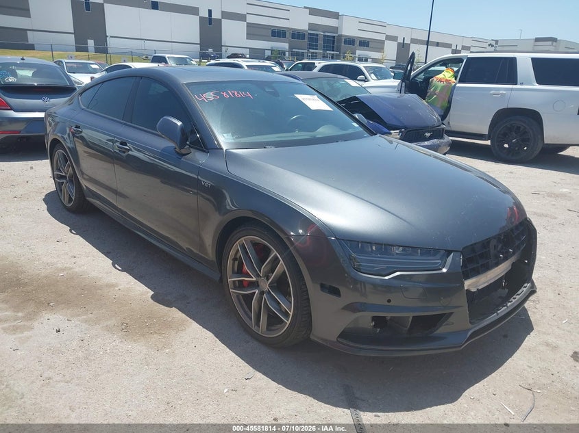 2017 Audi S7 VIN WAUWFAFC3HN025762 IAAI salvage auction — FRONT END, Original (Texas), sold $15,600 on 2026-08-20 (photo 1)