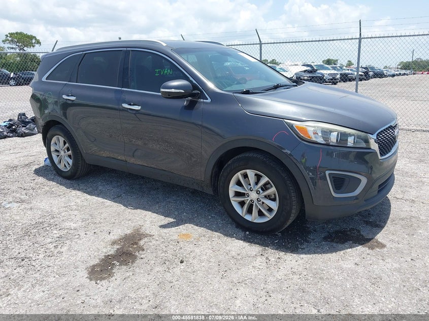 2018 Kia Sorento VIN 5XYPG4A32JG402303 IAAI salvage auction — REAR END, Rebuildable (Florida), sold $2,000 on 2026-07-30 (photo 1)