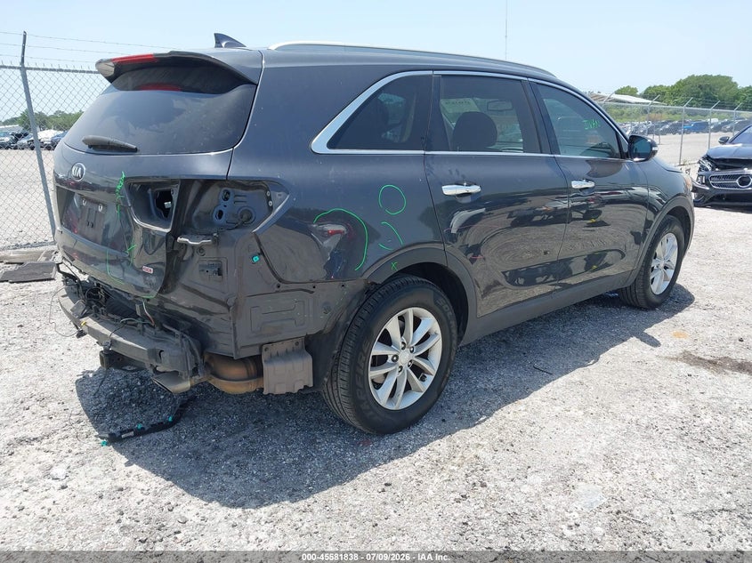 2018 Kia Sorento VIN 5XYPG4A32JG402303 IAAI salvage auction — REAR END, Rebuildable (Florida), sold $2,000 on 2026-07-30 (photo 4)