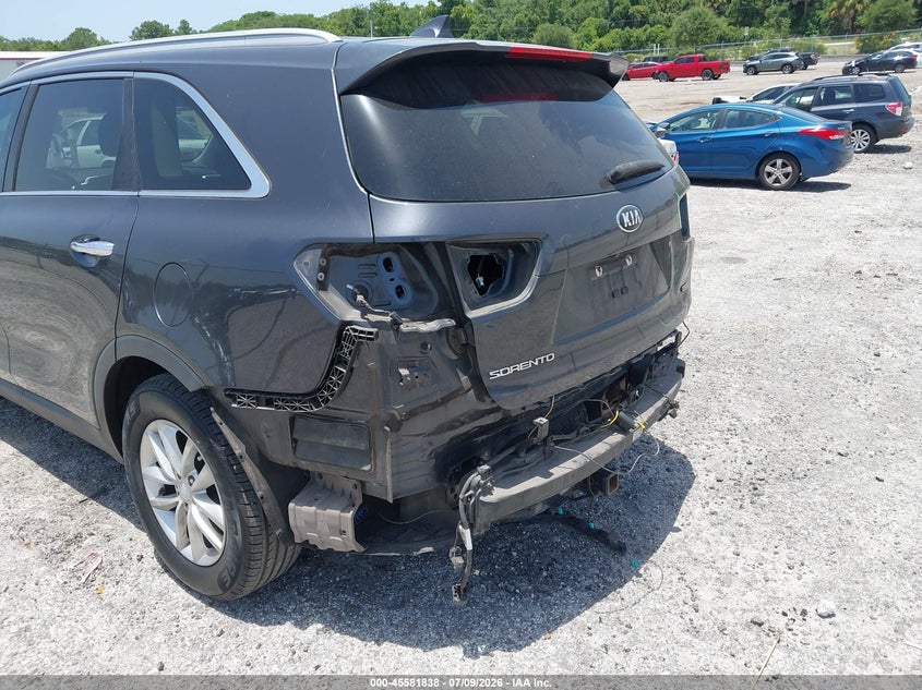 2018 Kia Sorento VIN 5XYPG4A32JG402303 IAAI salvage auction — REAR END, Rebuildable (Florida), sold $2,000 on 2026-07-30 (photo 6)