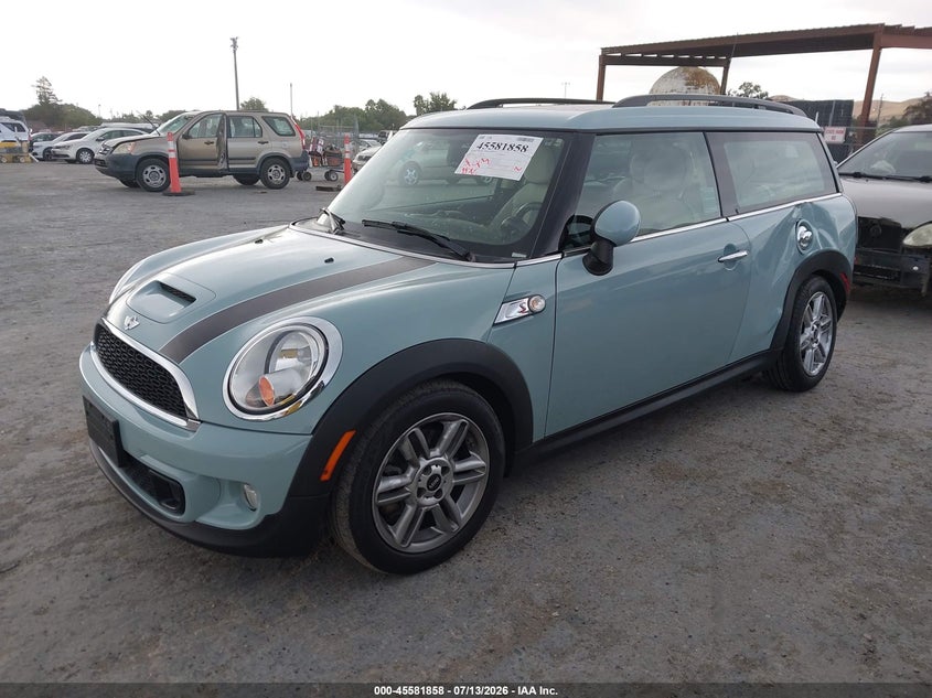 2014 Mini Clubman VIN WMWZG3C59ET801251 IAAI salvage auction — LEFT REAR, Salvage (California), sold $25 on 2026-07-30 (photo 2)