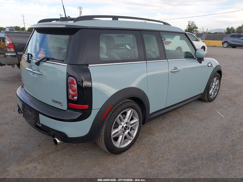 2014 Mini Clubman VIN WMWZG3C59ET801251 IAAI salvage auction — LEFT REAR, Salvage (California), sold $25 on 2026-07-30 (photo 4)