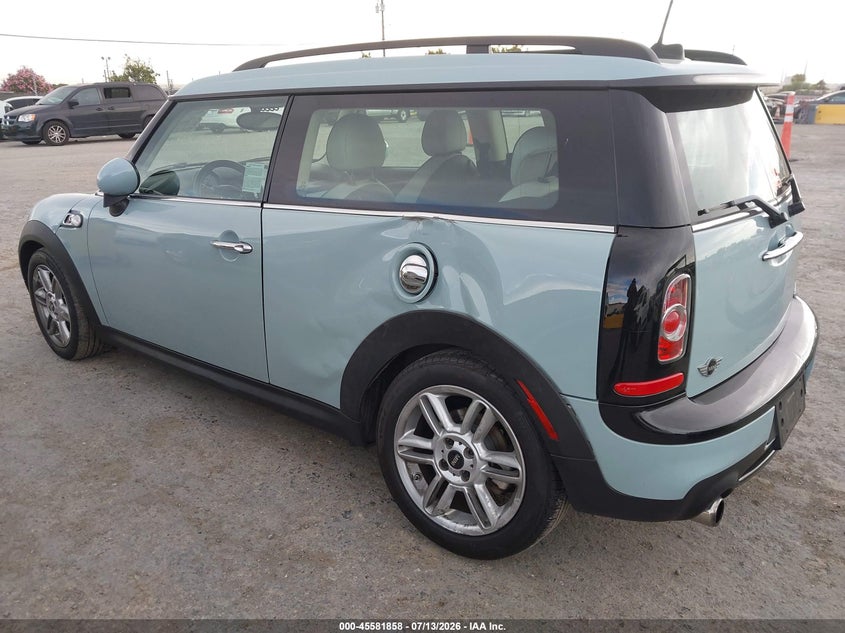 2014 Mini Clubman VIN WMWZG3C59ET801251 IAAI salvage auction — LEFT REAR, Salvage (California), sold $25 on 2026-07-30 (photo 6)