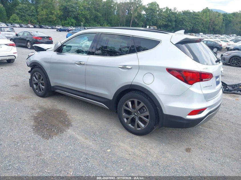 2018 Hyundai Santa fe VIN 5XYZWDLA4JG536043 IAAI salvage auction — FRONT END, Clear (Virginia), sold $1,625 on 2026-07-21 (photo 3)