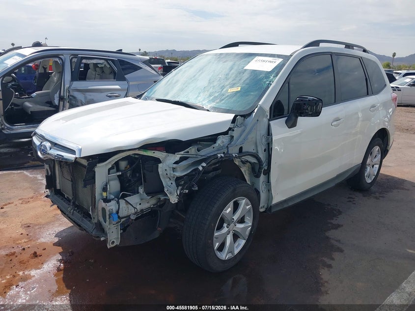 2016 Subaru Forester VIN JF2SJABC0GH556051 IAAI salvage auction — LEFT FRONT, Salvage (Arizona), sold $500 on 2026-07-28 (photo 2)