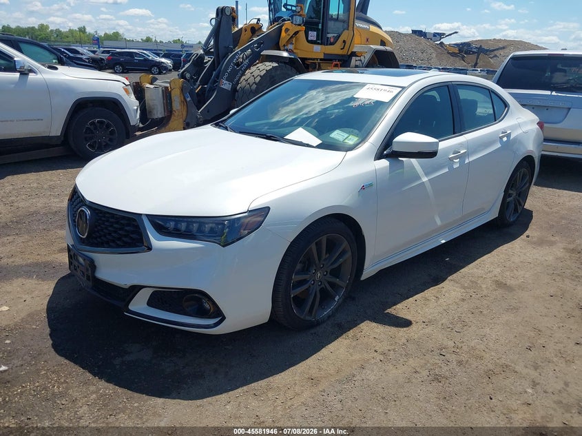 2020 Acura Tlx VIN 19UUB1F69LA009924 IAAI salvage auction — REAR END, Salvage Title, sold $8,500 on 2026-08-18 (photo 2)