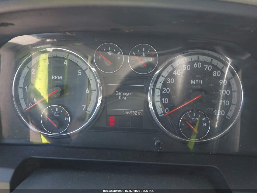 2012 Ram 1500 VIN 1C6RD7GT5CS124608 IAAI salvage auction — NORMAL WEAR, Clear - Dealer Only (California), sold $1,600 on 2026-07-22 (photo 7)
