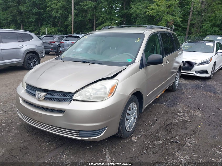 2005 Toyota Sienna VIN 5TDZA23CX5S345188 IAAI salvage auction — NORMAL WEAR, Clear (Virginia), sold $1,025 on 2026-07-29 (photo 2)