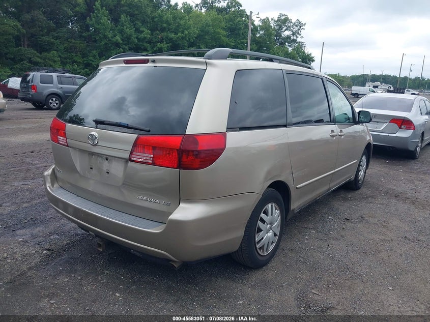 2005 Toyota Sienna VIN 5TDZA23CX5S345188 IAAI salvage auction — NORMAL WEAR, Clear (Virginia), sold $1,025 on 2026-07-29 (photo 4)