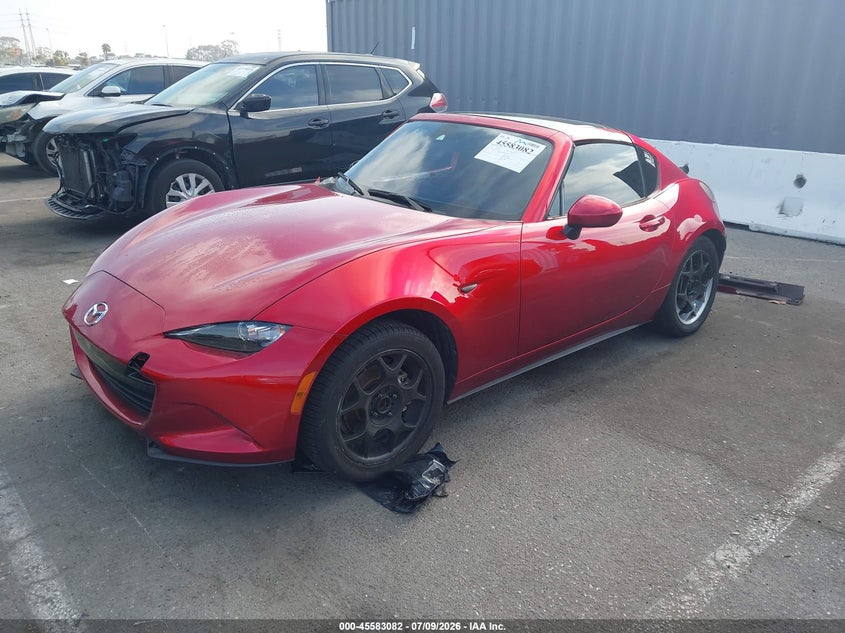 2022 Mazda Mx-5 VIN JM1NDAM73N0502306 IAAI salvage auction — RIGHT SIDE, Salvage (California), sold $7,200 on 2026-08-24 (photo 2)