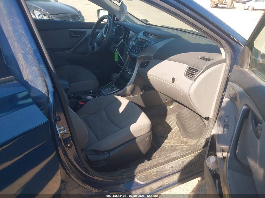 2013 Hyundai Elantra VIN KMHDH4AE0DU971828 IAAI salvage auction — NORMAL WEAR, Reconstructed (Massachusetts), sold $800 on 2026-07-31 (photo 5)