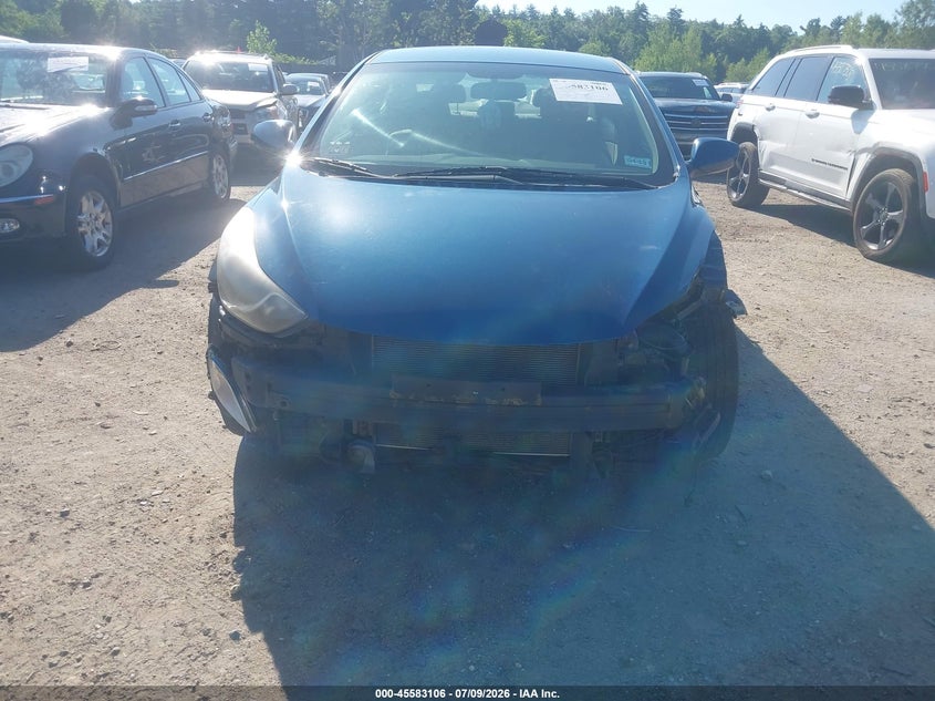 2013 Hyundai Elantra VIN KMHDH4AE0DU971828 IAAI salvage auction — NORMAL WEAR, Reconstructed (Massachusetts), sold $800 on 2026-07-31 (photo 6)