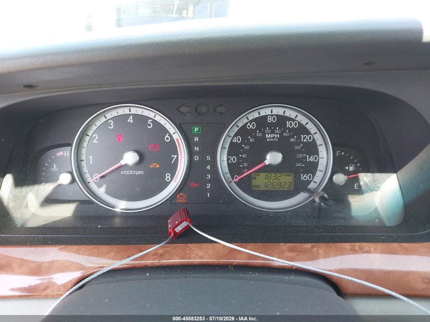 2005 Kia Amanti VIN KNALD124X55058129 IAAI salvage auction — NORMAL WEAR, Salvage Title - Dealer (California), sold $325 on 2026-07-22 (photo 7)