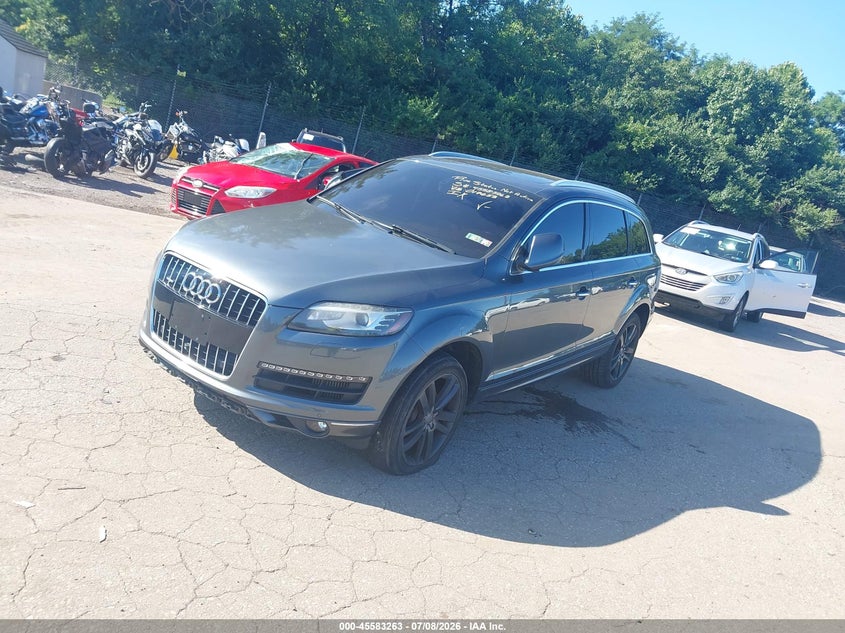 2014 Audi Q7 VIN WA1VMAFE0ED017653 IAAI salvage auction — NORMAL WEAR, Clear (Pennsylvania), sold $1,125 on 2026-07-24 (photo 2)