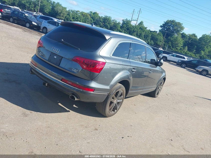 2014 Audi Q7 VIN WA1VMAFE0ED017653 IAAI salvage auction — NORMAL WEAR, Clear (Pennsylvania), sold $1,125 on 2026-07-24 (photo 4)