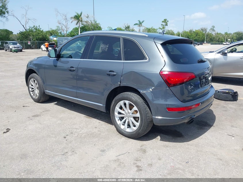 2014 Audi Q5 VIN WA1LFAFP9EA115777 IAAI salvage auction — REAR END, Rebuildable (Florida), sold $525 on 2026-07-29 (photo 3)