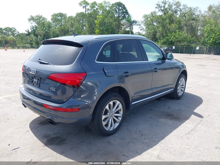 2014 Audi Q5 VIN WA1LFAFP9EA115777 IAAI salvage auction — REAR END, Rebuildable (Florida), sold $525 on 2026-07-29 (photo 4)