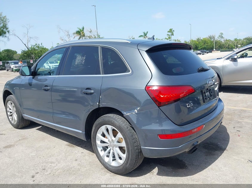2014 Audi Q5 VIN WA1LFAFP9EA115777 IAAI salvage auction — REAR END, Rebuildable (Florida), sold $525 on 2026-07-29 (photo 6)