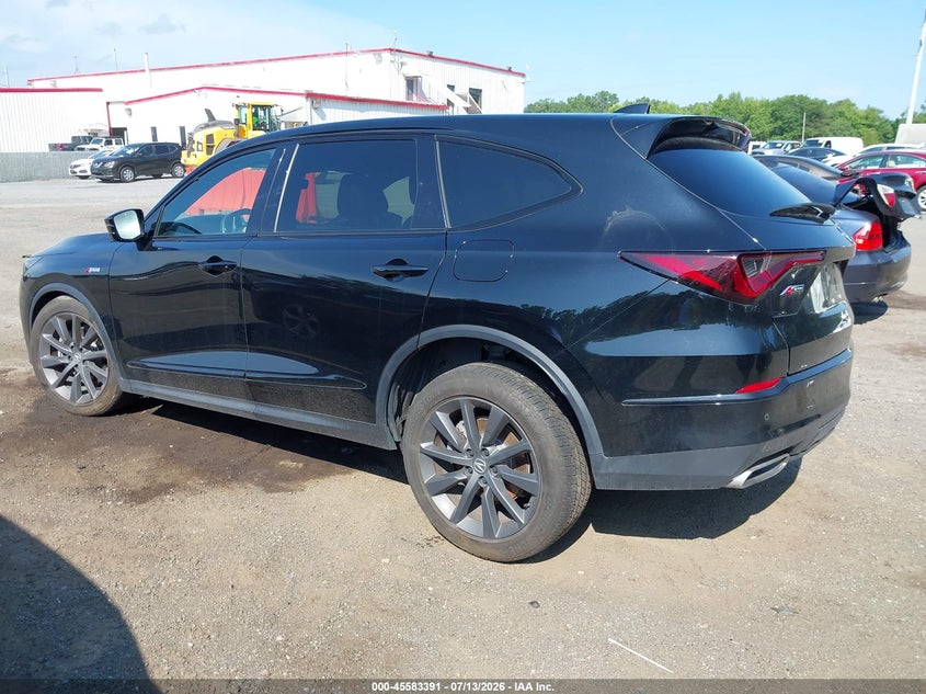 2025 Acura Mdx VIN 5J8YE1H08SL010986 IAAI salvage auction — RIGHT FRONT, Salvage - 75% Or Less (Maryland), sold $22,575 on 2026-09-02 (photo 3)