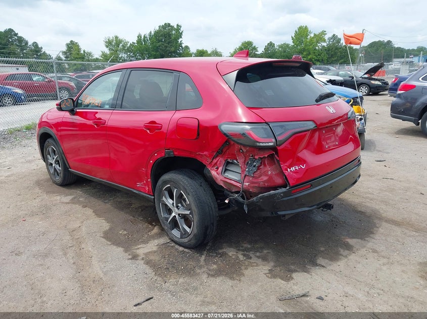 2024 Honda Hr-v VIN 3CZRZ1H71RM706869 IAAI salvage auction — LEFT REAR, Salvage Title, sold $9,600 on 2026-08-25 (photo 3)