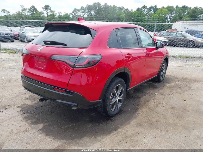 2024 Honda Hr-v VIN 3CZRZ1H71RM706869 IAAI salvage auction — LEFT REAR, Salvage Title, sold $9,600 on 2026-08-25 (photo 4)