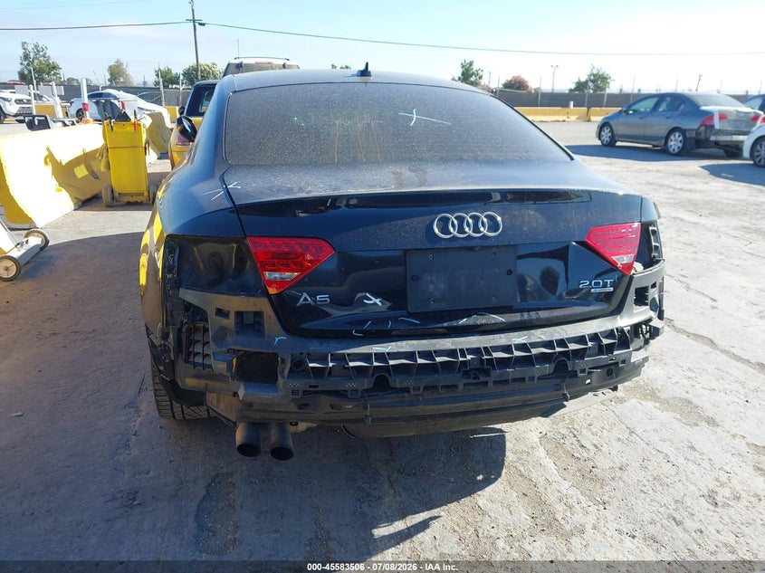 2011 Audi A5 VIN WAURFAFR3BA016107 IAAI salvage auction — REAR END, Salvage (California), sold $25 on 2026-07-30 (photo 6)