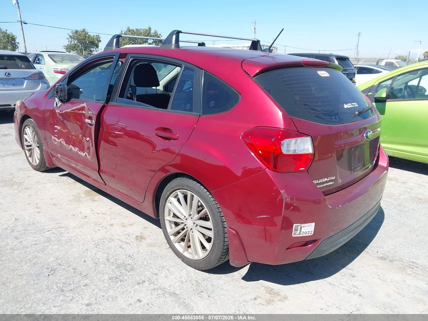 2014 Subaru Impreza VIN JF1GPAD64E8276940 IAAI salvage auction — NORMAL WEAR, Salvage Title, sold $3,800 on 2026-07-16 (photo 3)