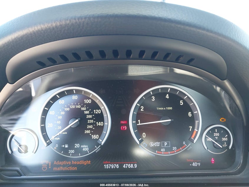 2013 BMW 5er VIN WBAFR7C56DC822450 IAAI salvage auction — FRONT & REAR, Salvage (California), sold $725 on 2026-07-21 (photo 7)
