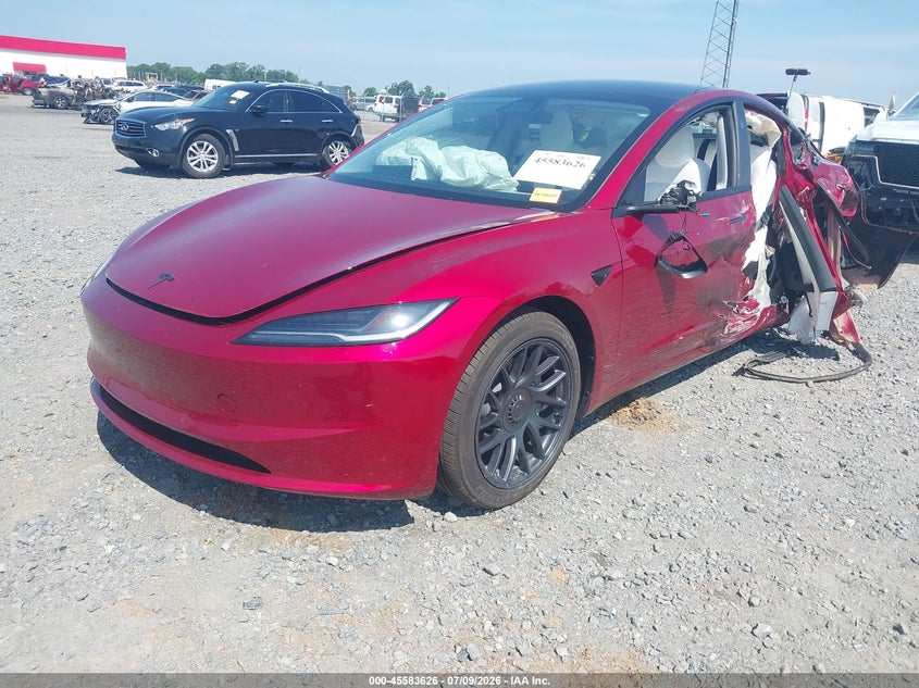 2024 Tesla Model 3 VIN 5YJ3E1EB5RF761605 IAAI salvage auction — REAR END, Salvage (Arkansas), sold $6,800 on 2026-08-02 (photo 2)